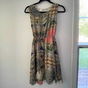 Lowered! 💥 Women’s Anisa Multicolored Sleeveless Dress